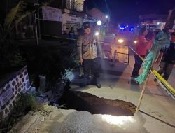 Jembatan di Dukuh Sebetan, Tambakromo, Pati, Longsor Akibat Curah Hujan Tinggi