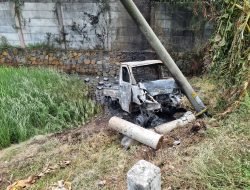 Tragedi Mobil Pickup Pembawa Tiner Terbakar di Jalur Lingkar Selatan Pati