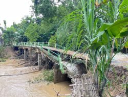 Jembatan Antar Desa di Jaken Rusak, Polsek Lakukan Penanganan Cepat