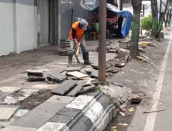 Trotoar Lama Dibongkar, Wajah Baru Pusat Kota Pati Segera Dibangun